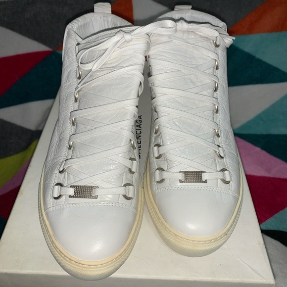 Balenciaga Arena White Sneakers - Picture 2 of 5